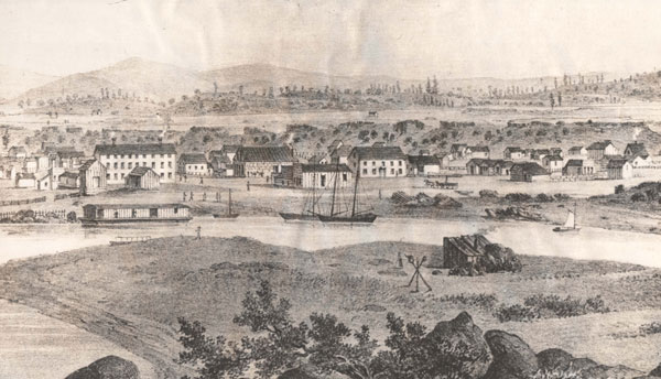 The Dalles in 1858