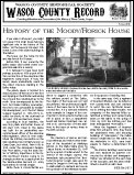 Wasco County Historical Society Record 2012 Spring newsletter